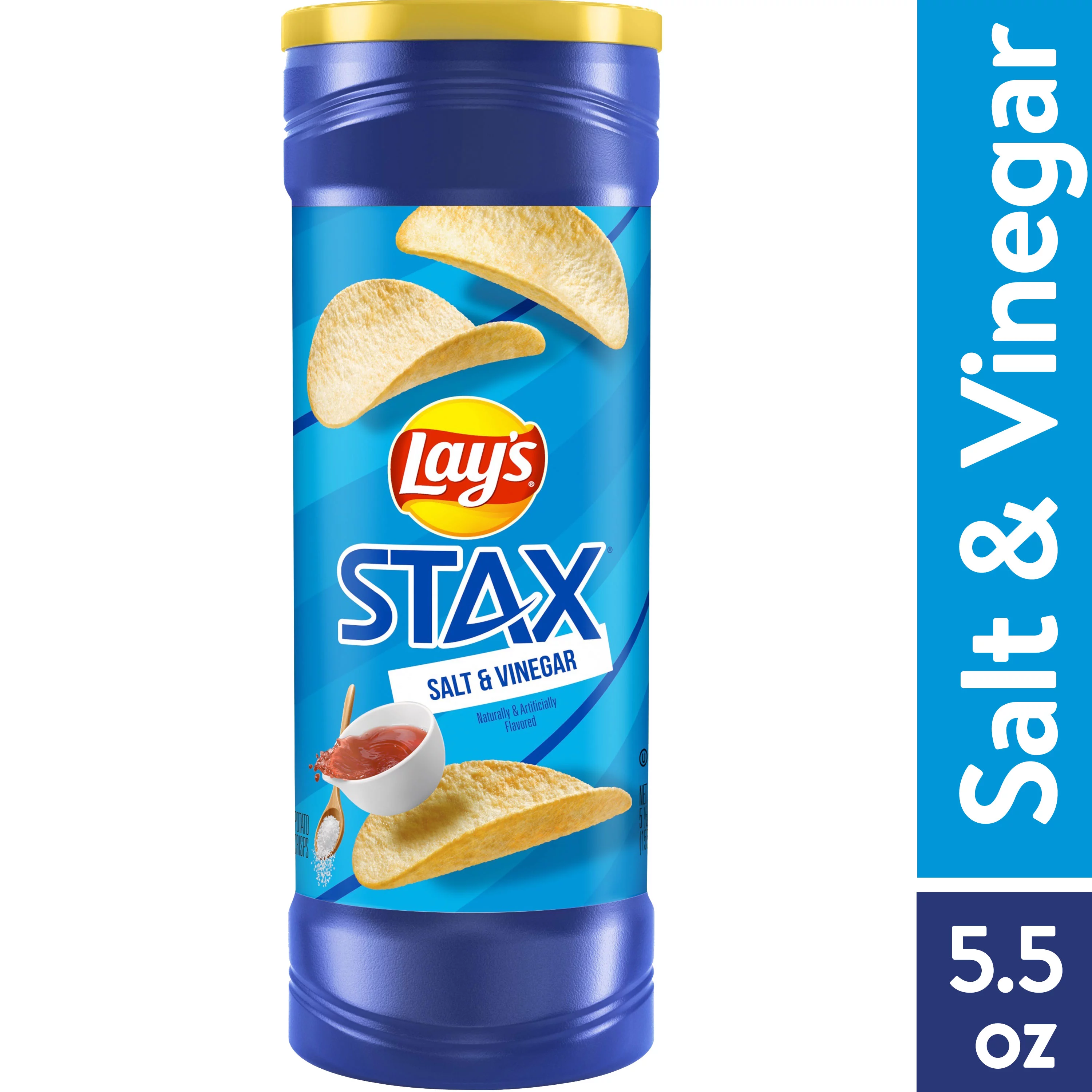 Buy Online Lay's Stax Salt & Vinegar Flavored Potato Chips, 5.5 oz